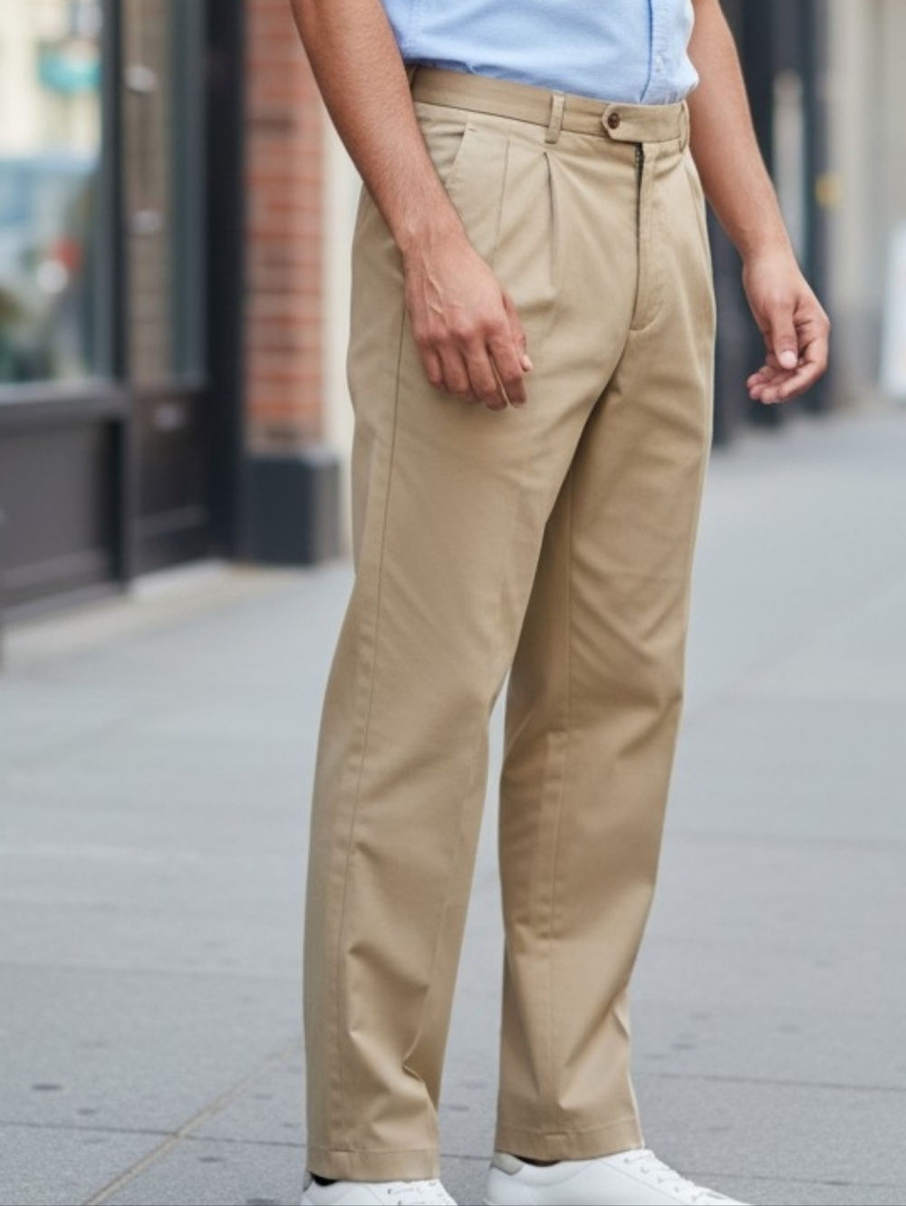 NEW! Cache Men’s Tan Pleated Chino Pants 4489